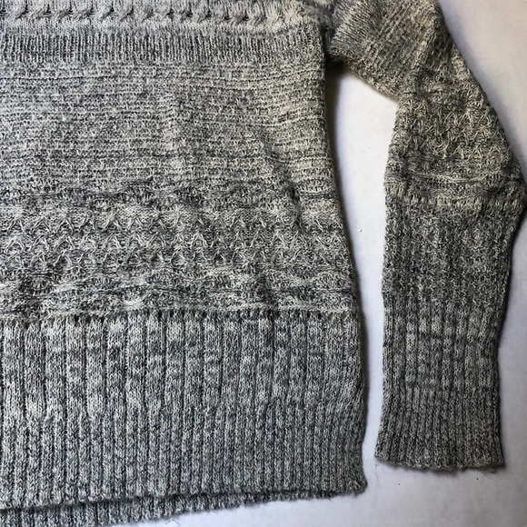 Anthropologie Gray Marled Knit Textured Sweater - Picture 3 of 6